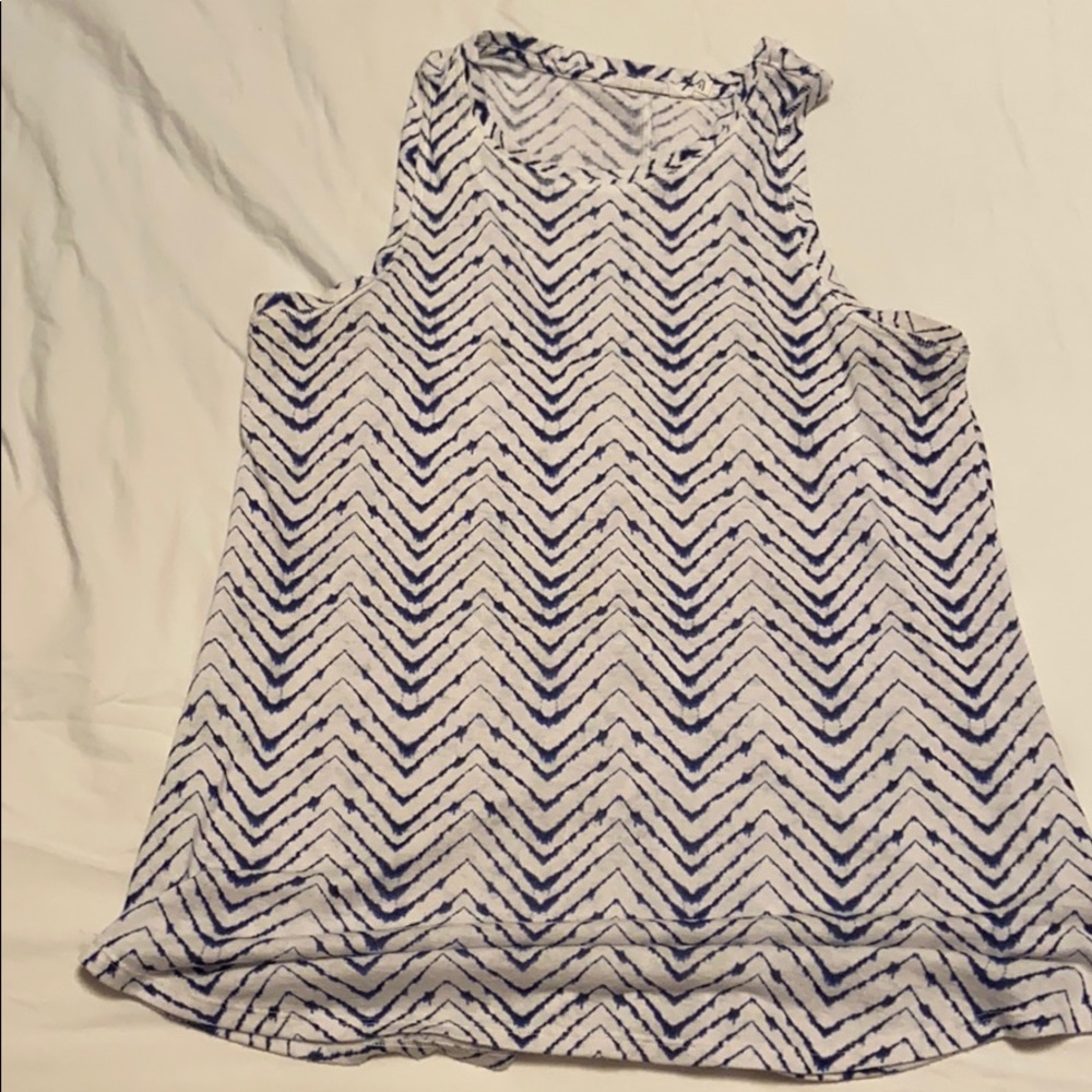 Athleta Blue and White Tank Top